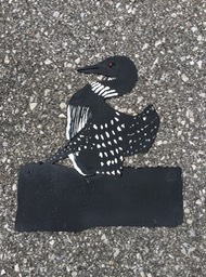 metal loon chalkboard