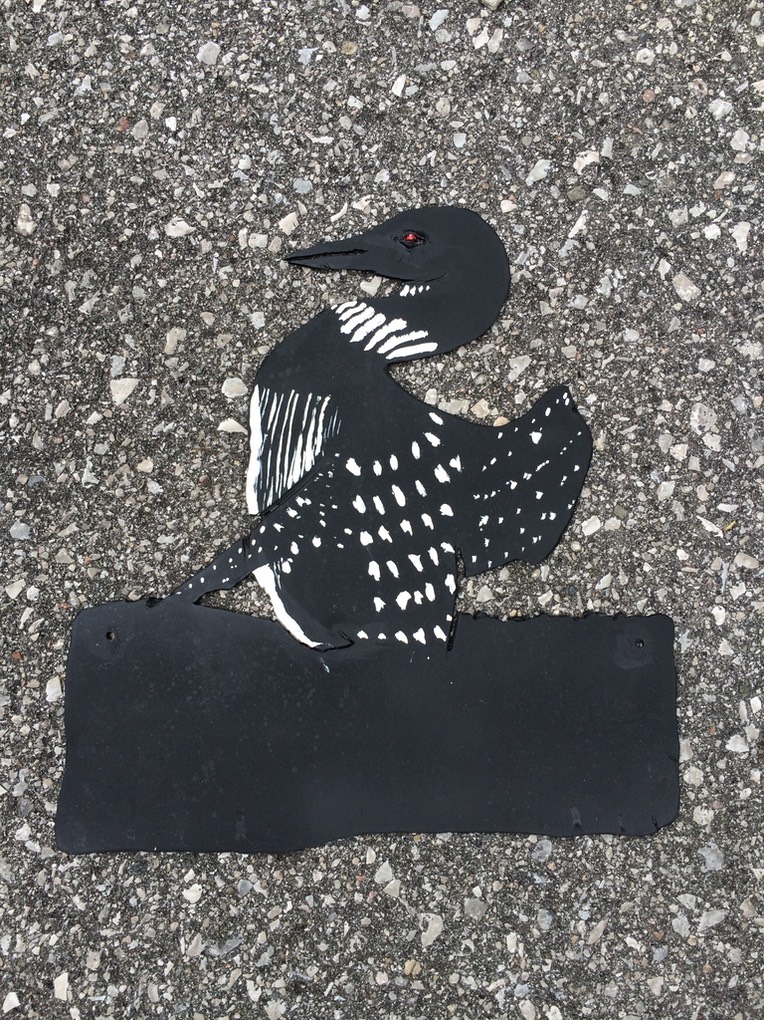 metal loon chalkboard